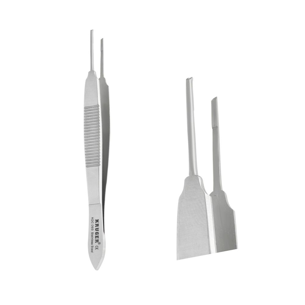 KDC-093.jpg KRUGER Mikro Dişli Doku Pensi 1×2 0,9mm – 10 cm - Görsel 1