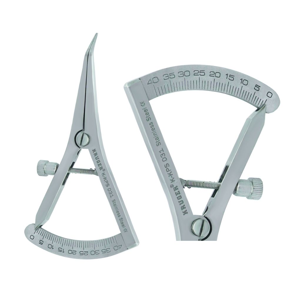 K-KPS20031.jpg KRUGER Castroviejo Eğri Kumpas 40mm – 10 cm / Cerrahi - Görsel 1