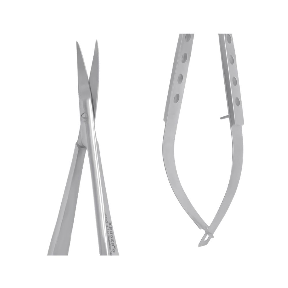 KRG20110.jpg KRUGER Castroviejo Mikro Makas 11.5 cm – Eğri - Görsel 1