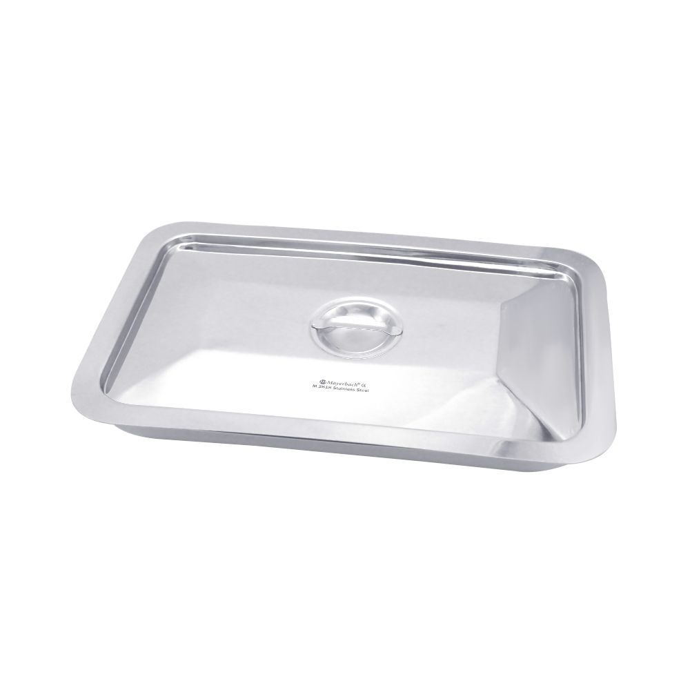 M202818.jpg MAYERBACH Paslanmaz Çelik Kapaklı Küvet – 28x18cm / Cerrahi - Görsel 1